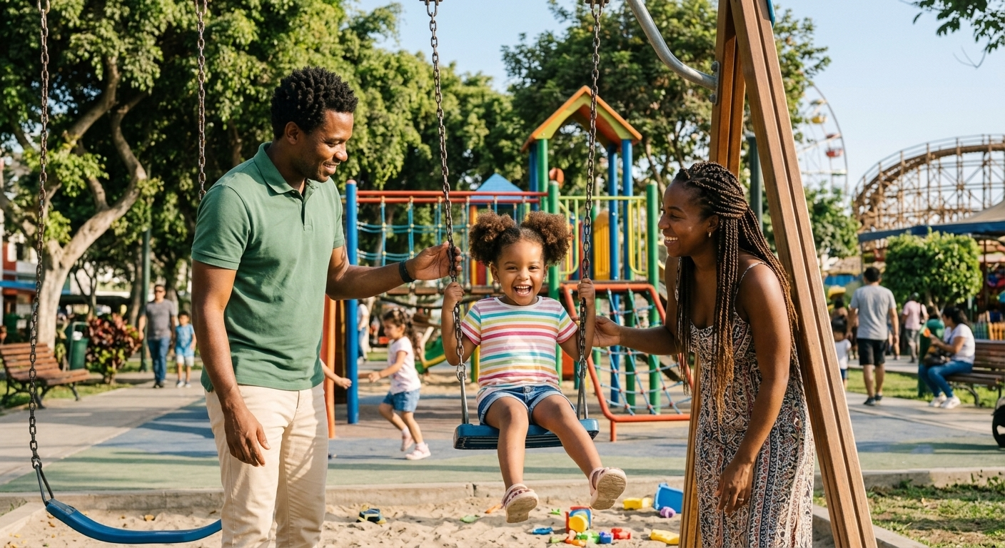 Familia en el parque